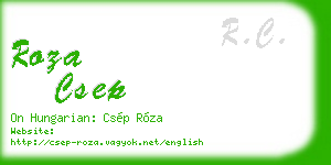 roza csep business card