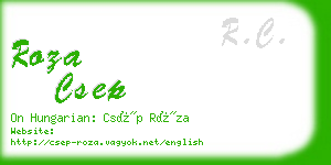 roza csep business card